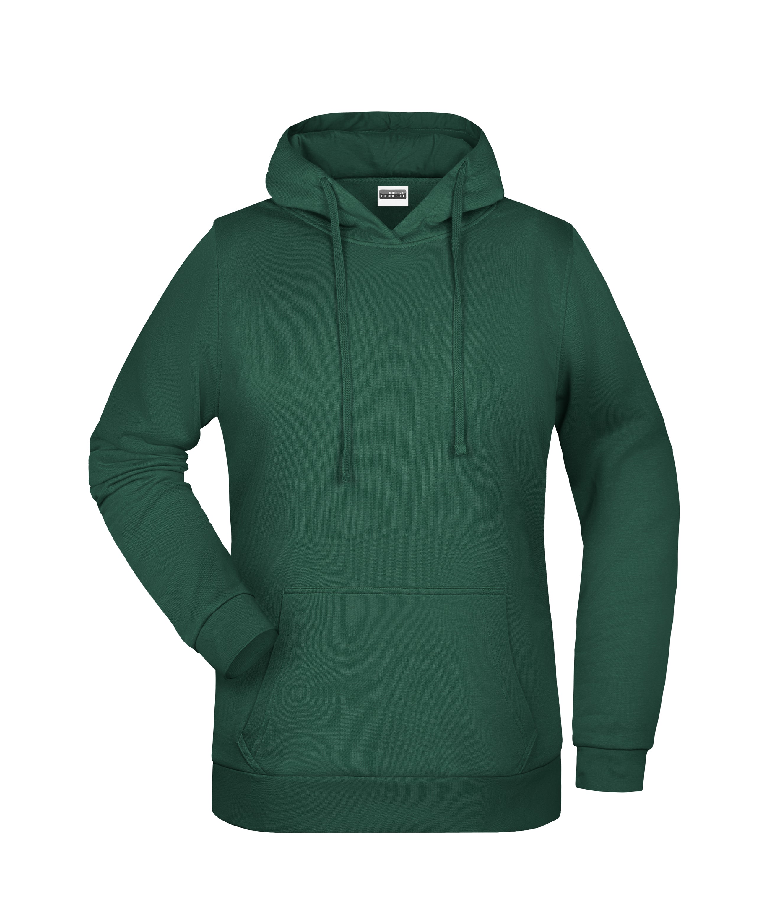 James & Nicholson Damen Kapuzensweatshirt dark-green