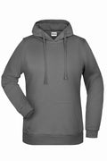 James & Nicholson Damen Kapuzensweatshirt dark-grey