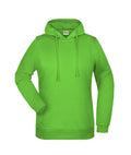 James & Nicholson Damen Kapuzensweatshirt lime-green