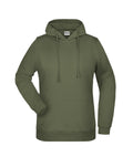 James & Nicholson Damen Kapuzensweatshirt olive