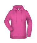 James & Nicholson Damen Kapuzensweatshirt pink