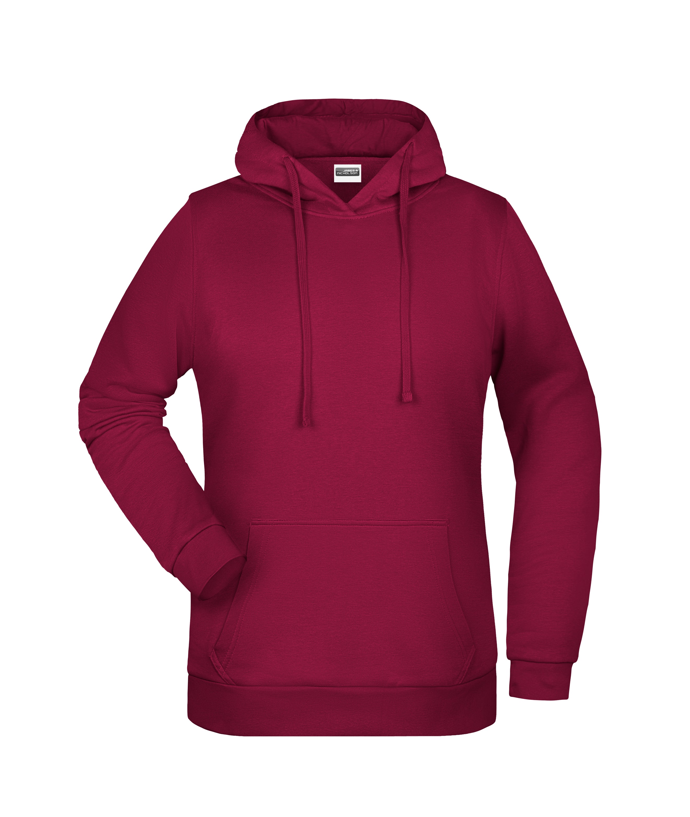 James & Nicholson Damen Kapuzensweatshirt wine