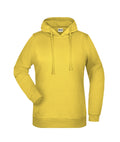 James & Nicholson Damen Kapuzensweatshirt yellow