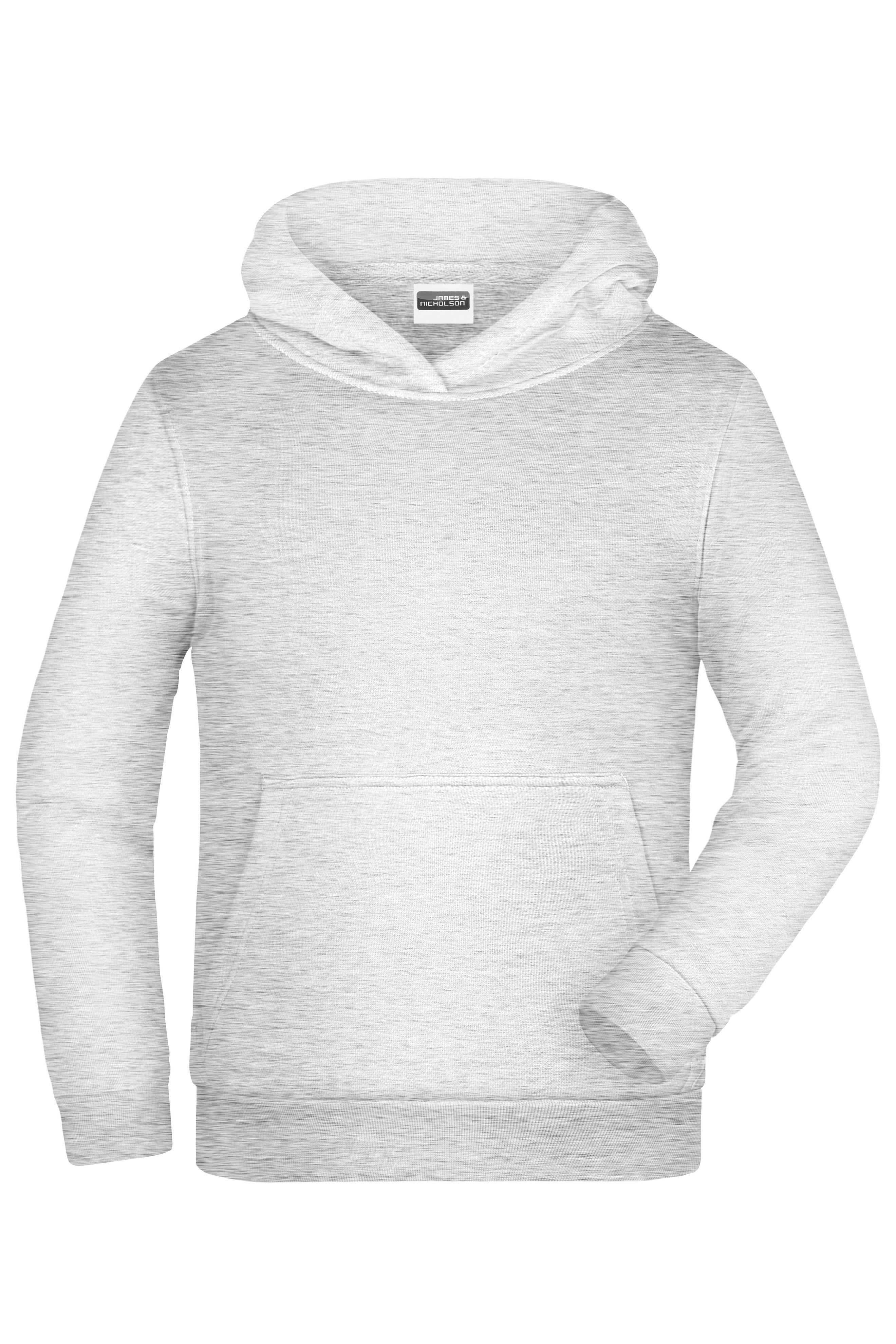 James & Nicholson Kinder Kapuzensweatshirt ash