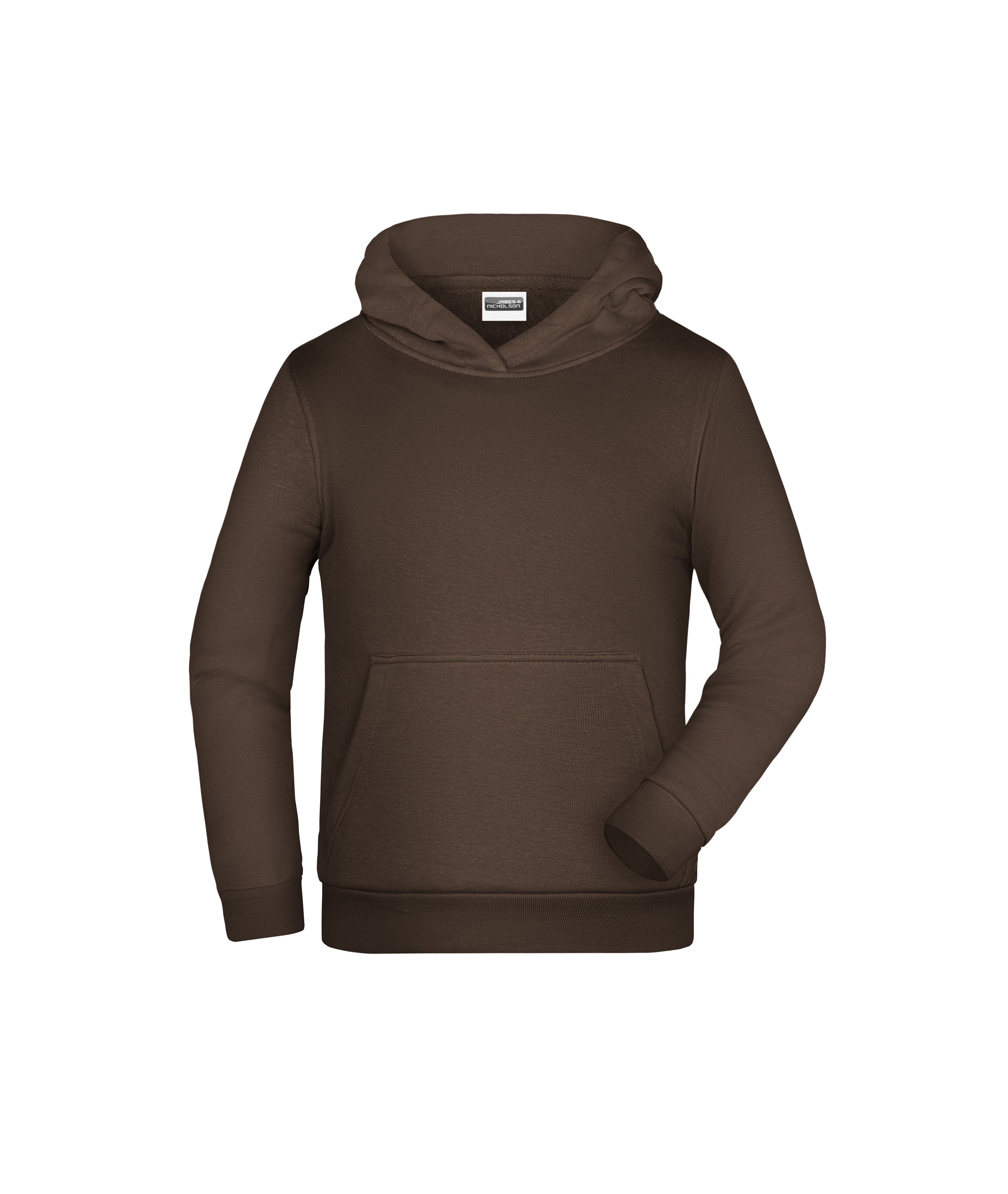 James & Nicholson Kinder Kapuzensweatshirt brown