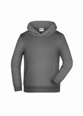 James & Nicholson Kinder Kapuzensweatshirt dark-grey