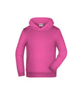 James & Nicholson Kinder Kapuzensweatshirt pink