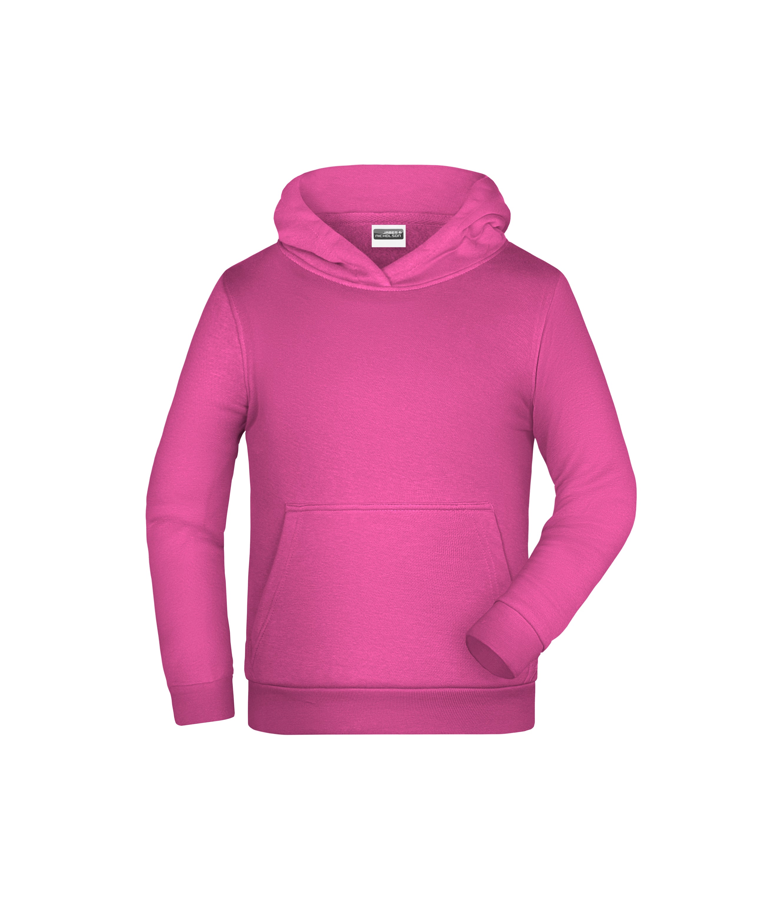 James & Nicholson Kinder Kapuzensweatshirt pink