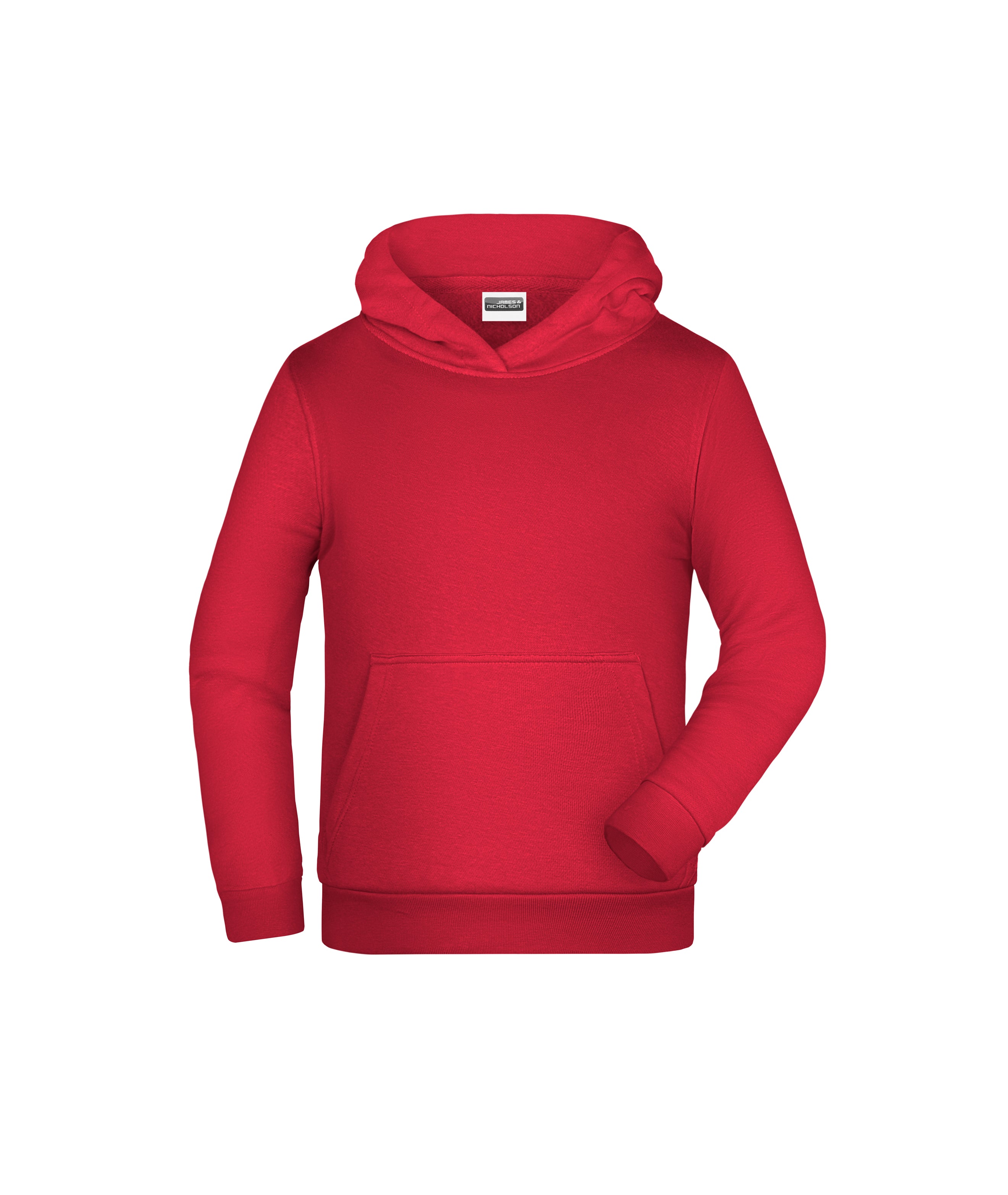 James & Nicholson Kinder Kapuzensweatshirt red