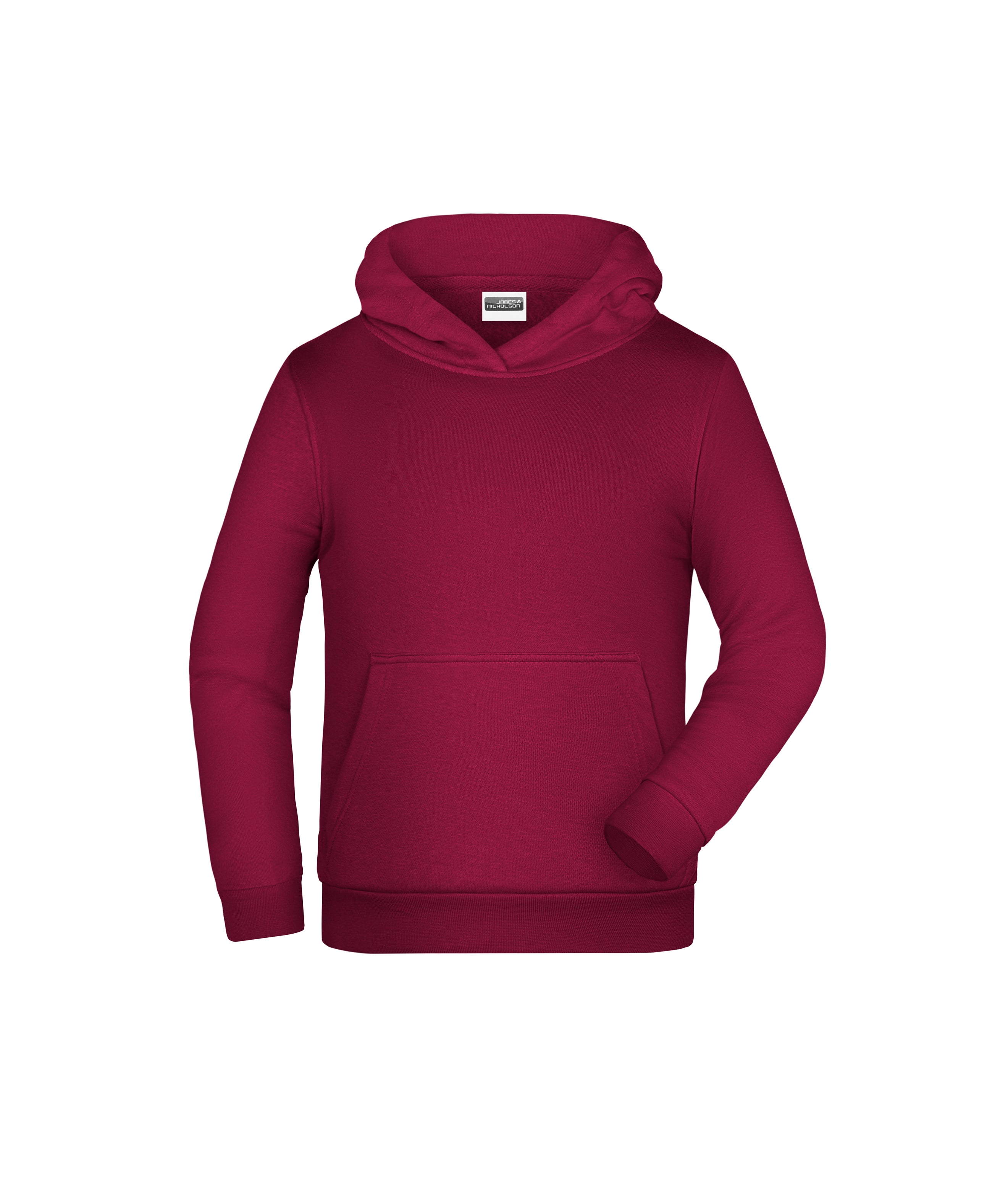 James & Nicholson Kinder Kapuzensweatshirt wine