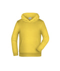 James & Nicholson Kinder Kapuzensweatshirt yellow