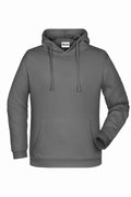 James & Nicholson Herren Kapuzensweatshirt dark-grey