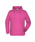 James & Nicholson Herren Kapuzensweatshirt pink