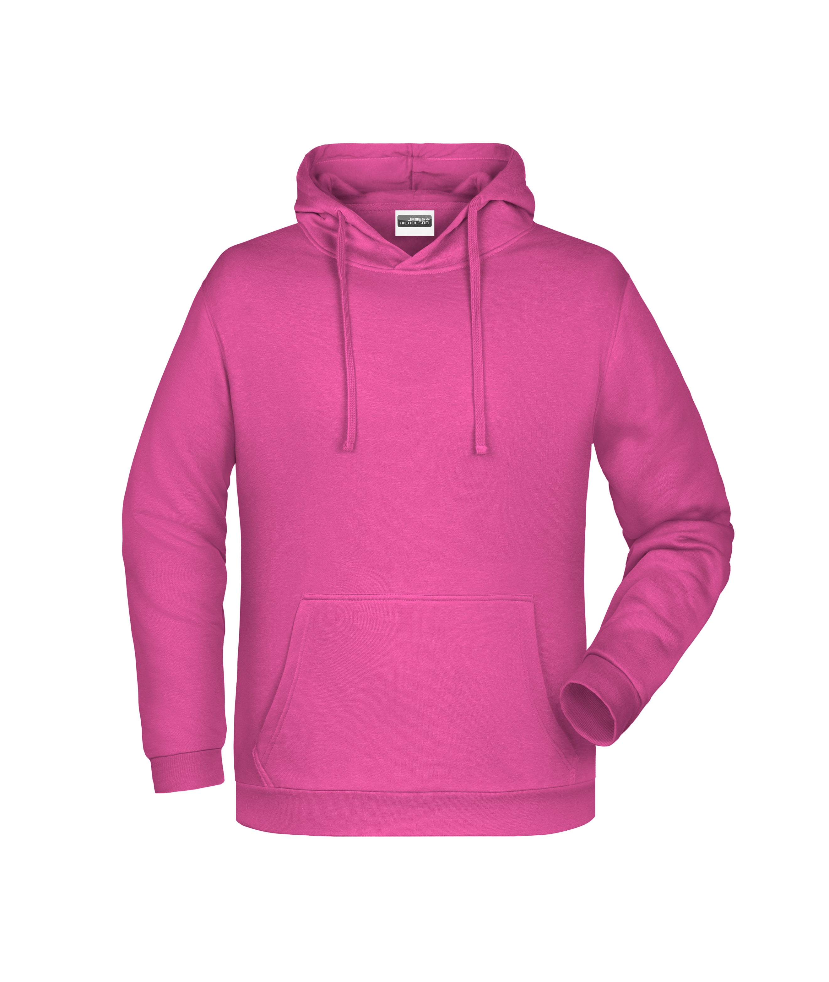 James & Nicholson Herren Kapuzensweatshirt pink