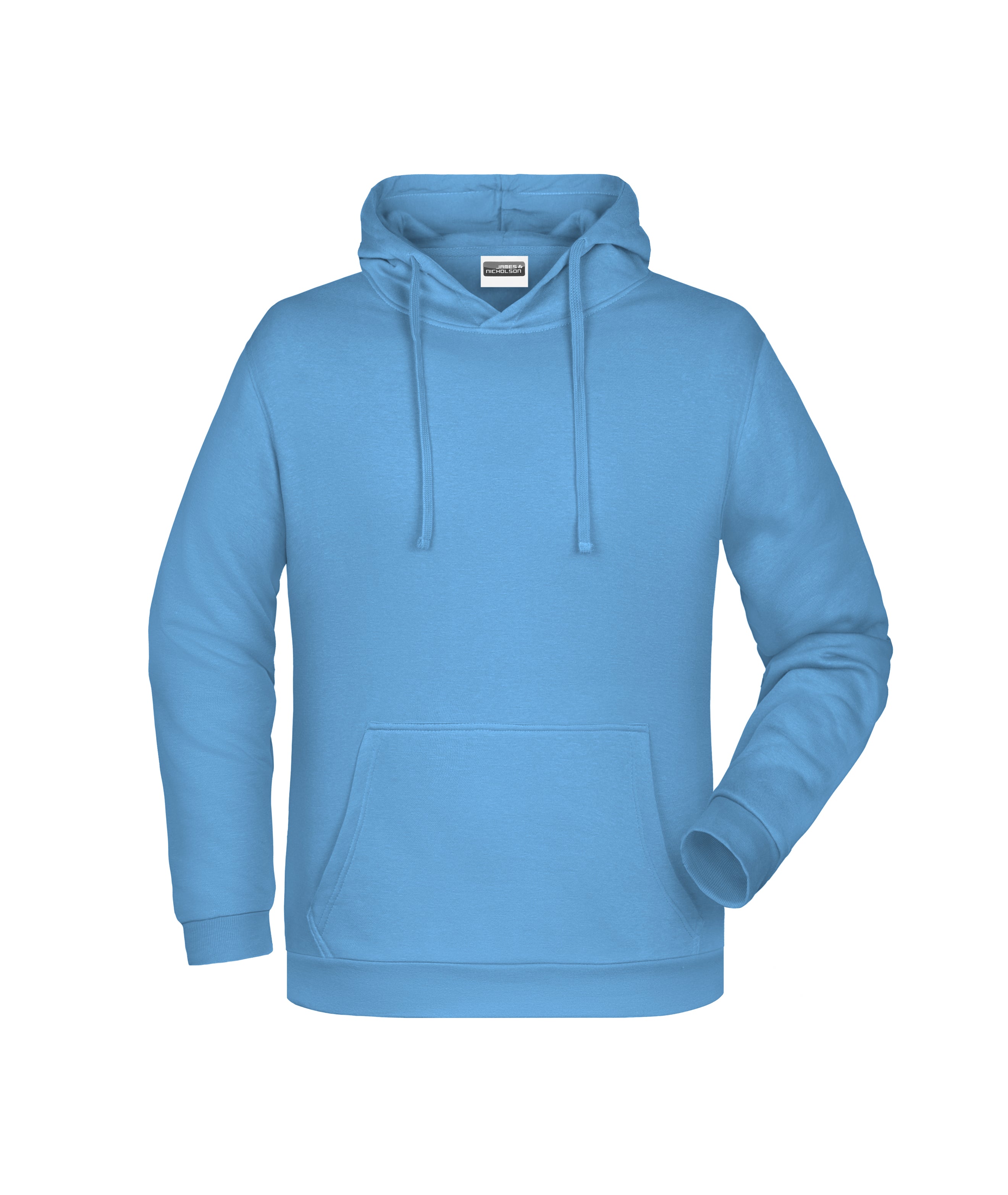 James & Nicholson Herren Kapuzensweatshirt sky-blue