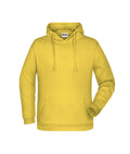 James & Nicholson Herren Kapuzensweatshirt yellow
