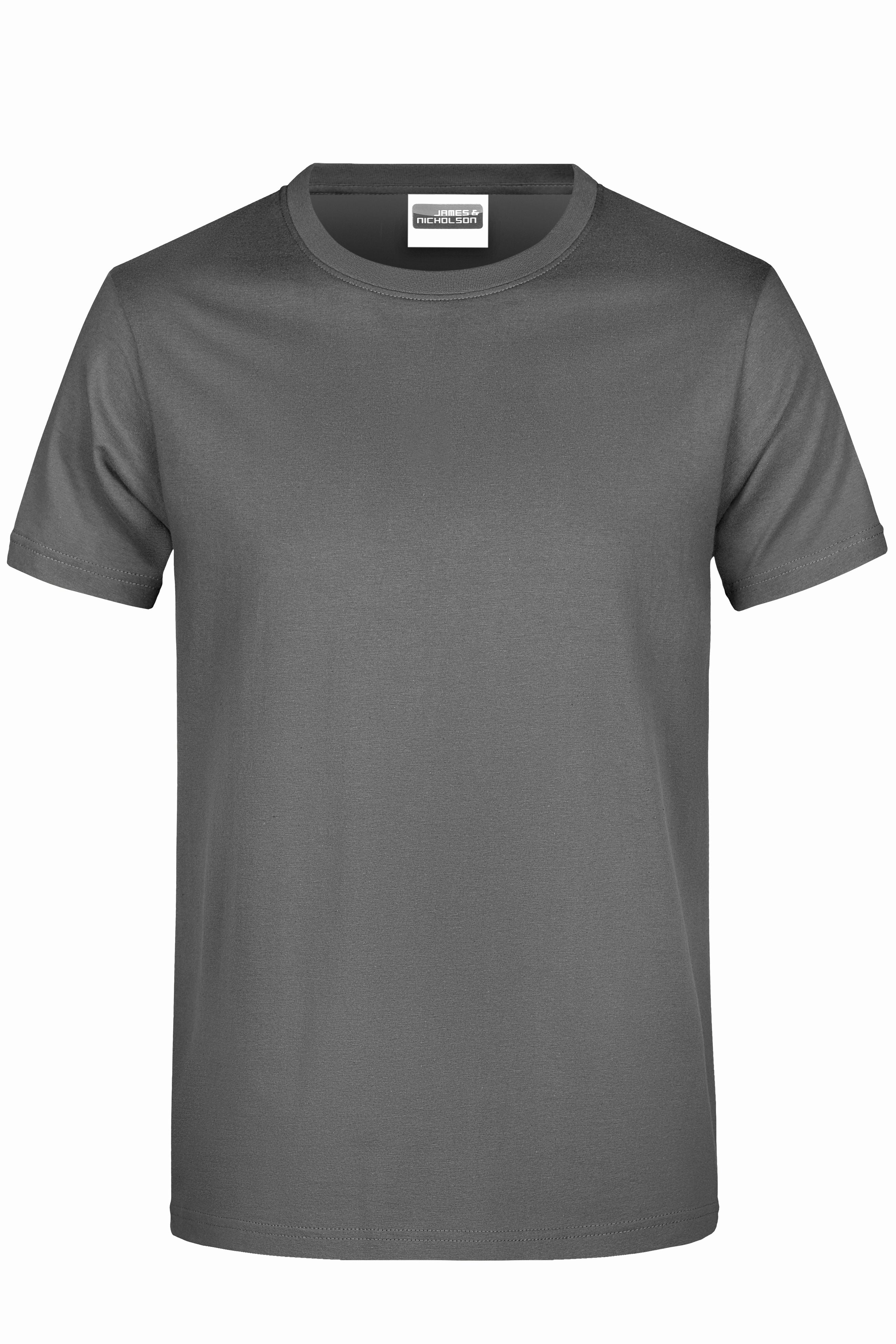 James & Nicholson Herren Basic T-Shirt dark-grey