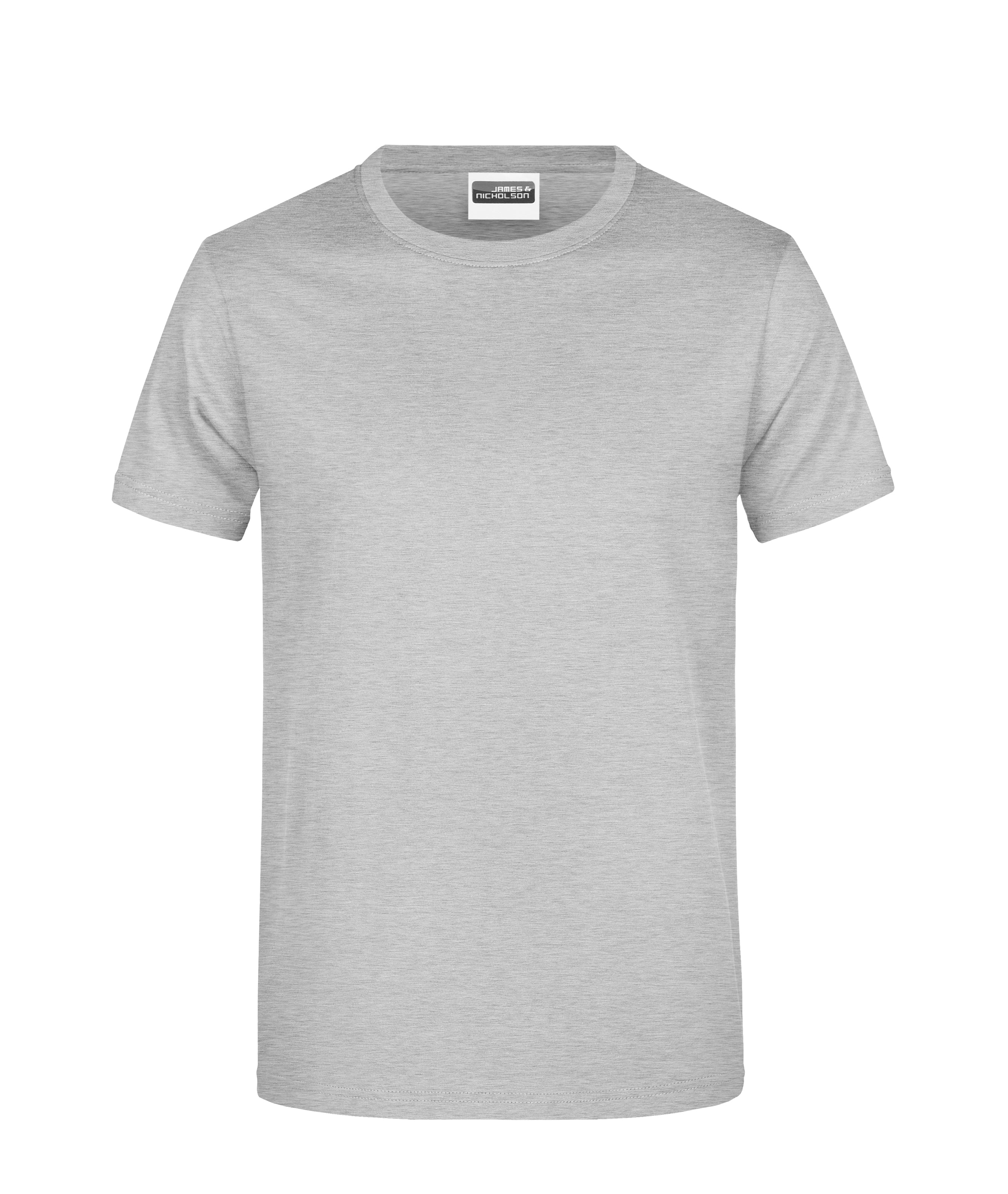 James & Nicholson Herren Basic T-Shirt grey-heather