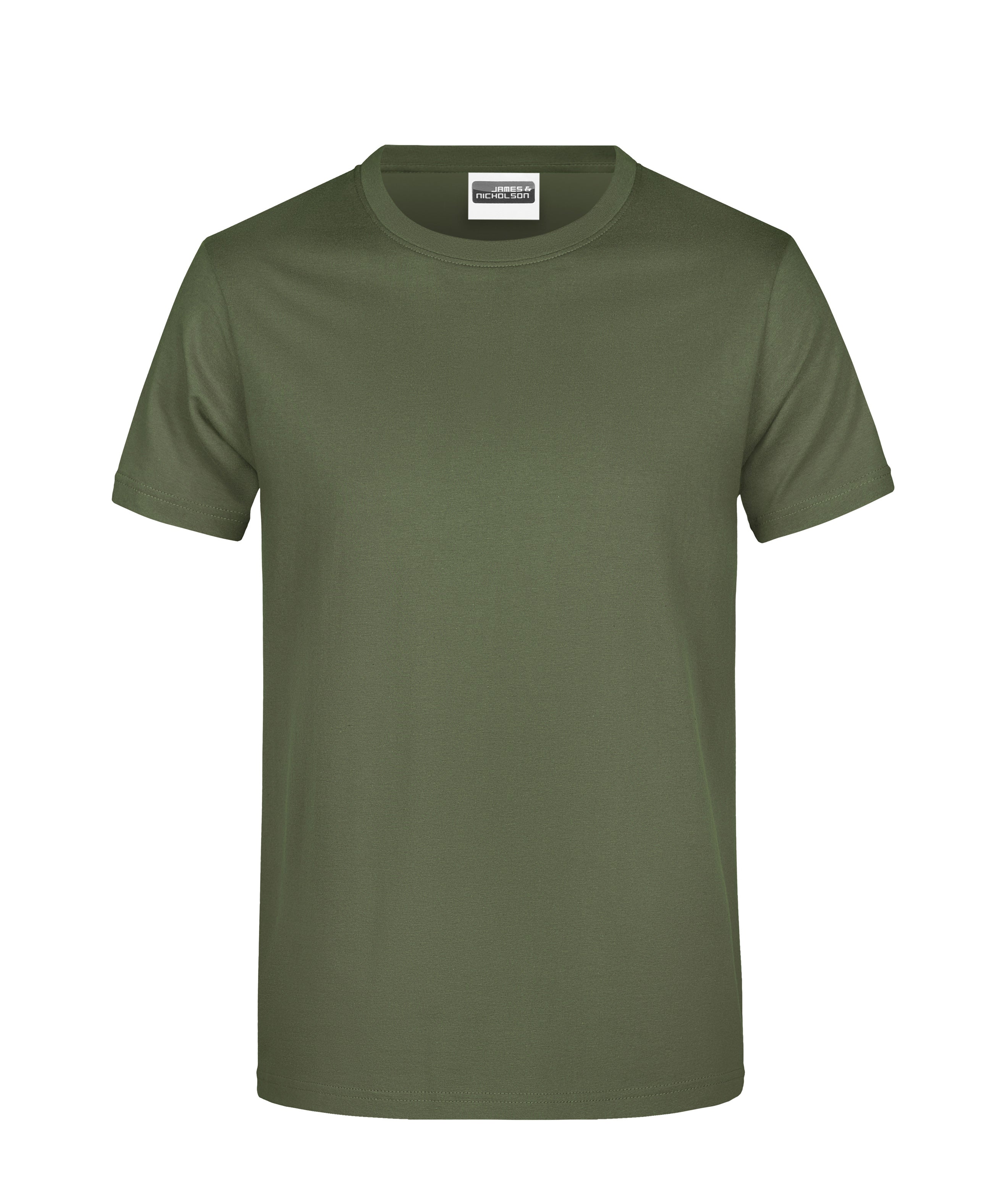 James & Nicholson Herren Basic T-Shirt olive