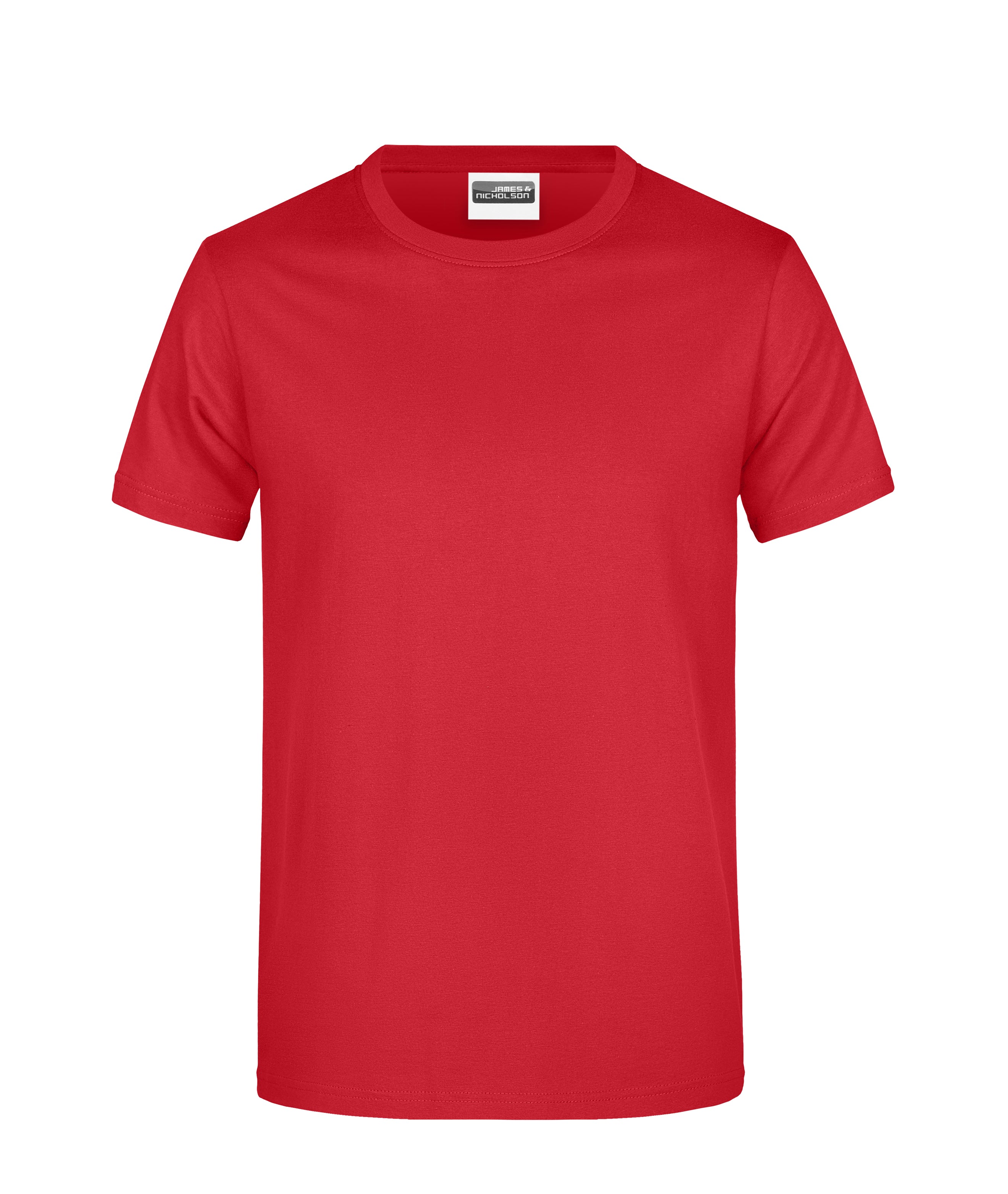 James & Nicholson Herren Basic T-Shirt red