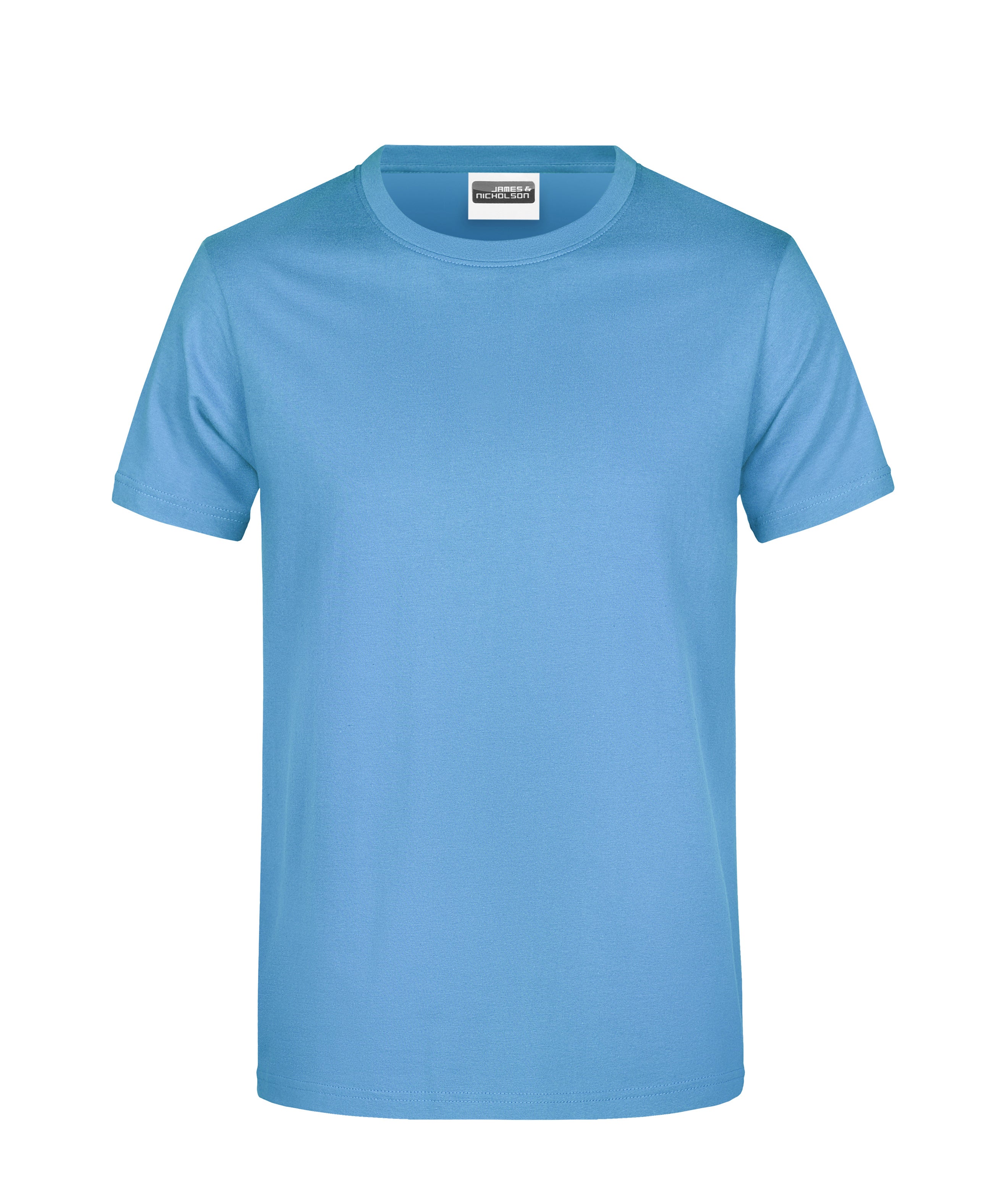 James & Nicholson Herren Basic T-Shirt sky-blue
