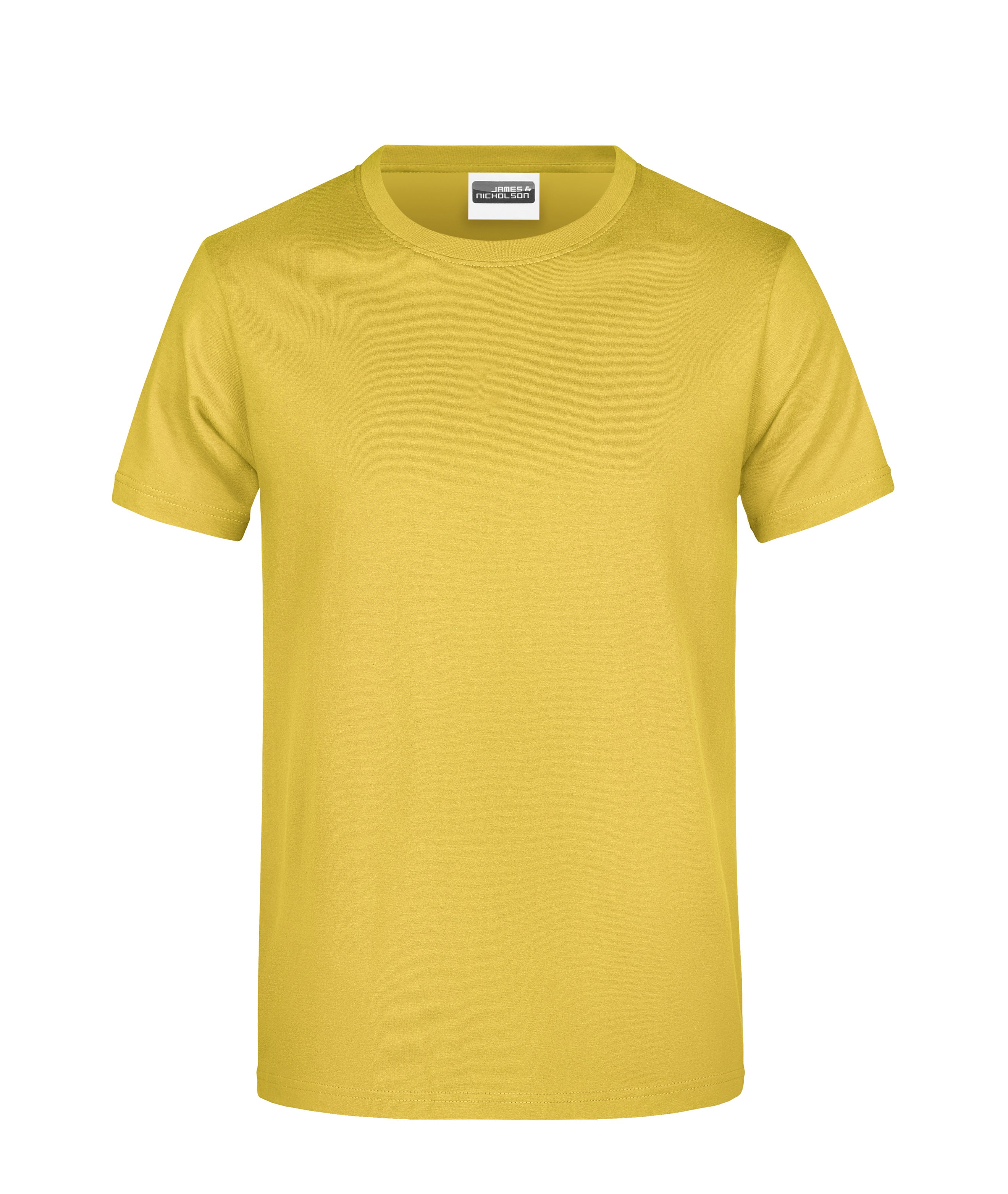 James & Nicholson Herren Basic T-Shirt yellow