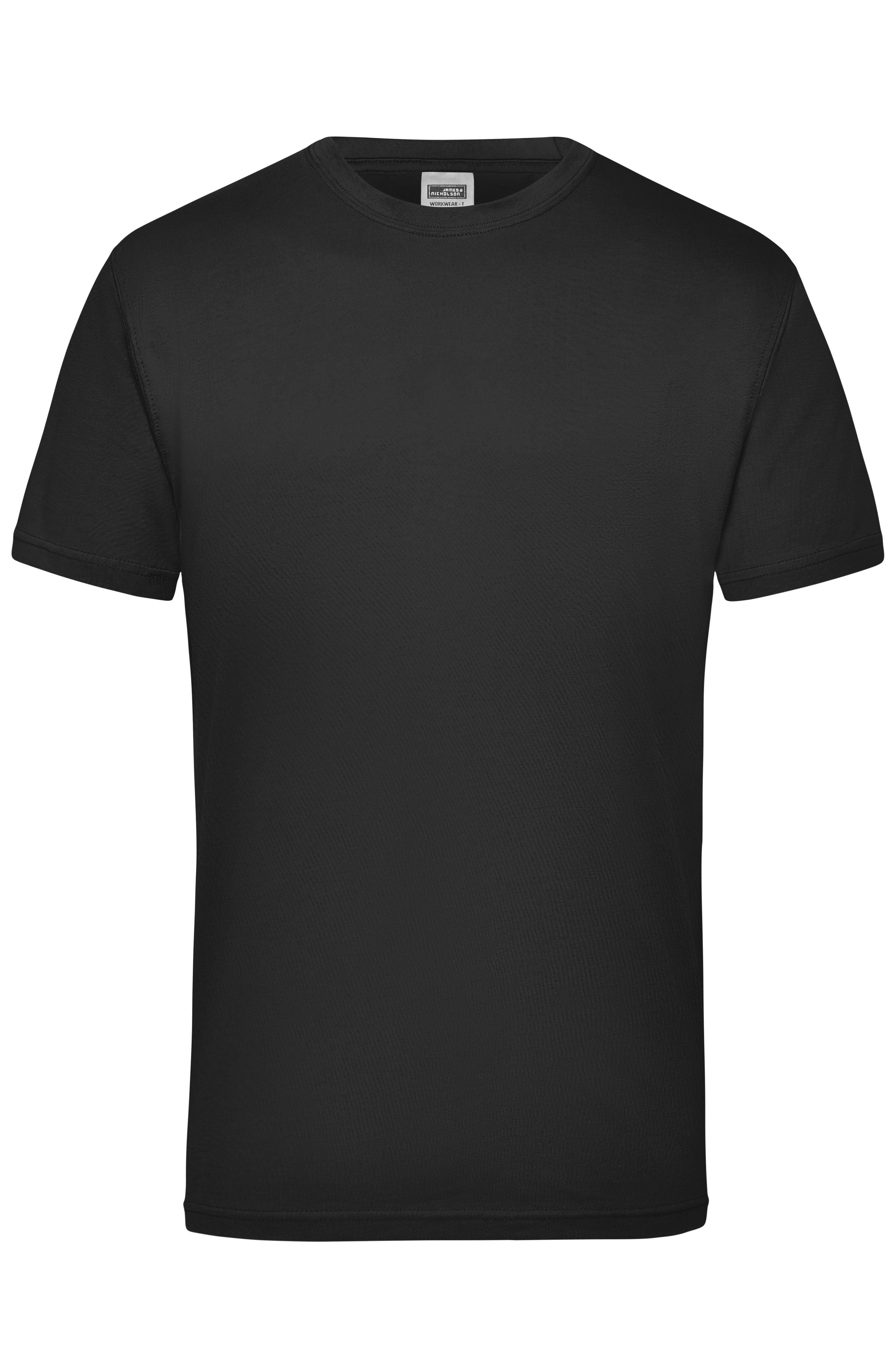 James & Nicholson Herren Work T-Shirt black