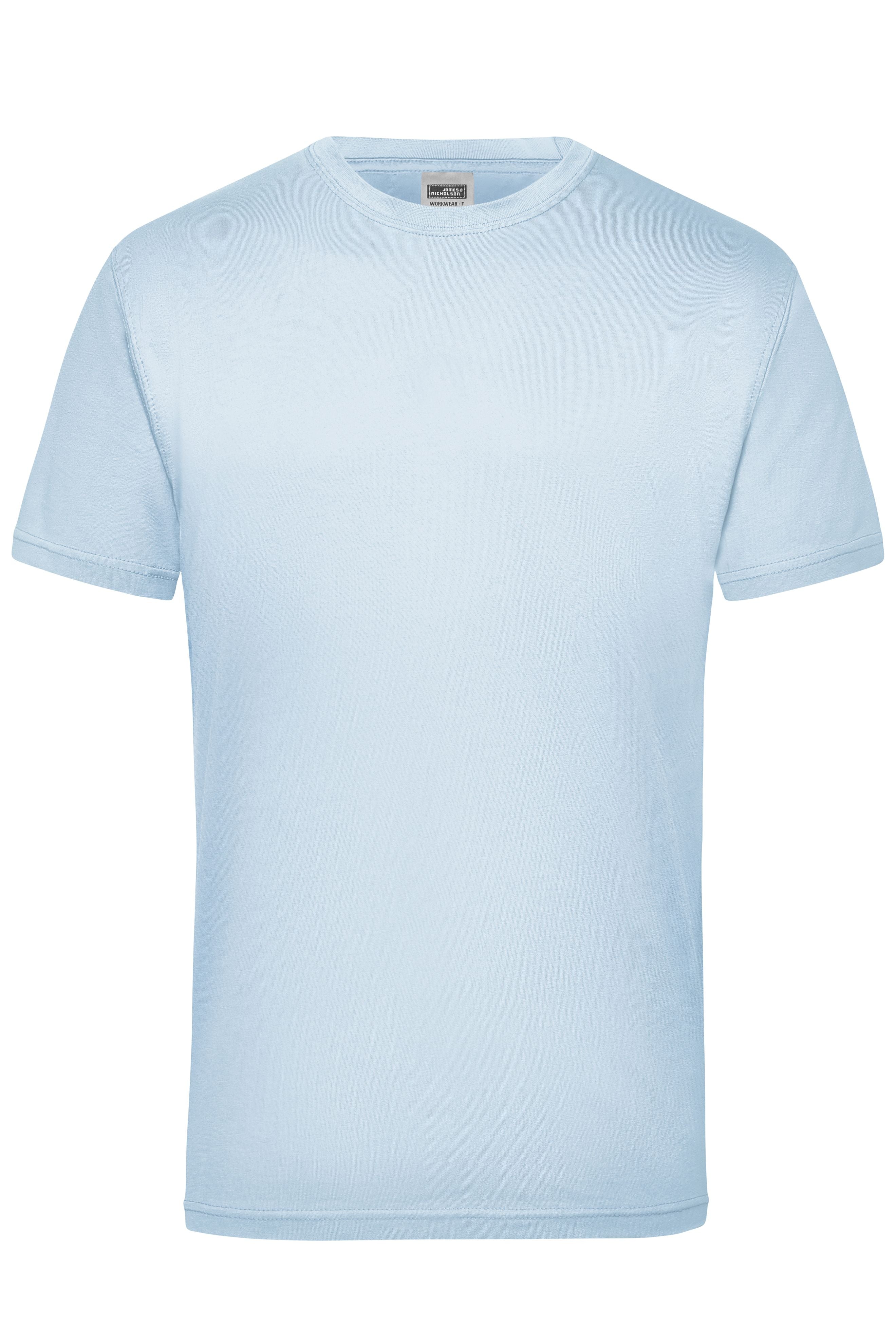 James & Nicholson Herren Work T-Shirt light-blue