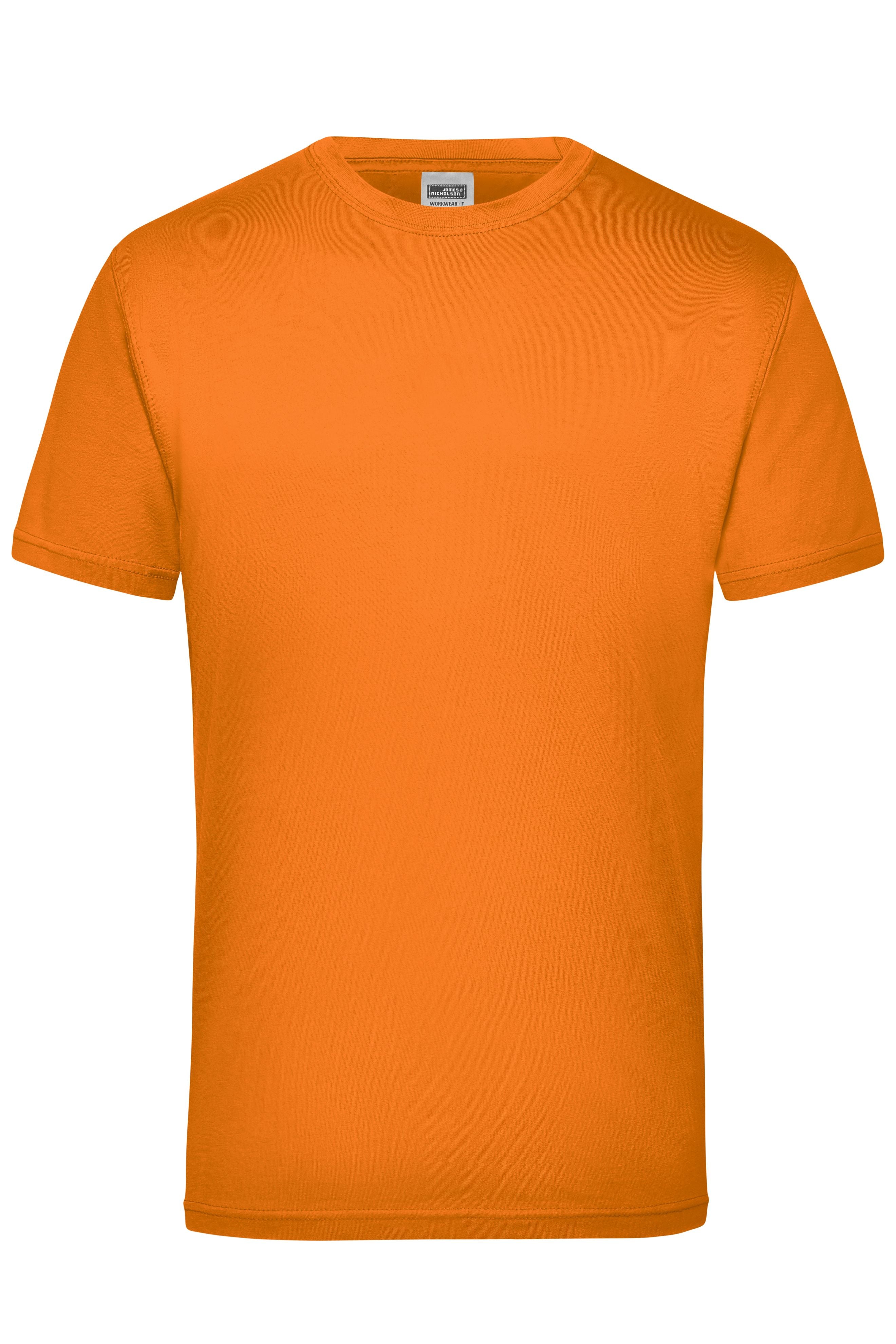 James & Nicholson Herren Work T-Shirt orange
