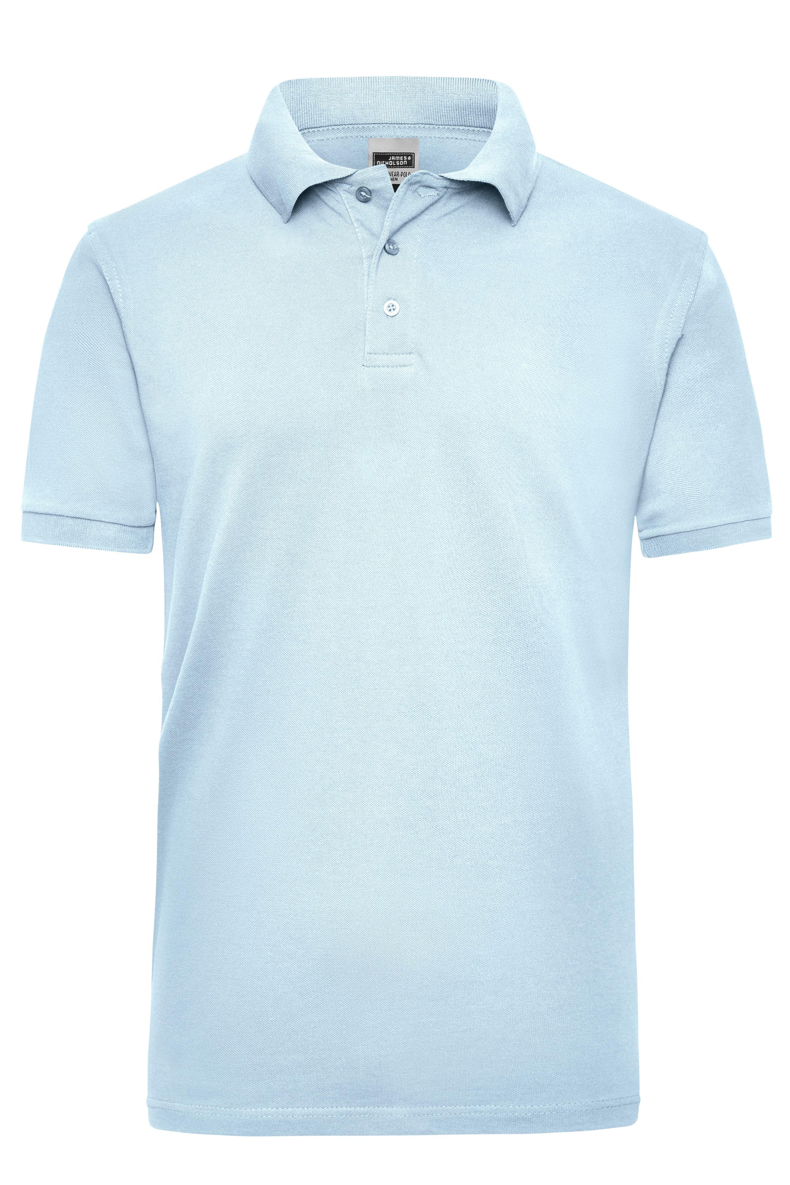 James & Nicholson Herren Work Poloshirt light-blue