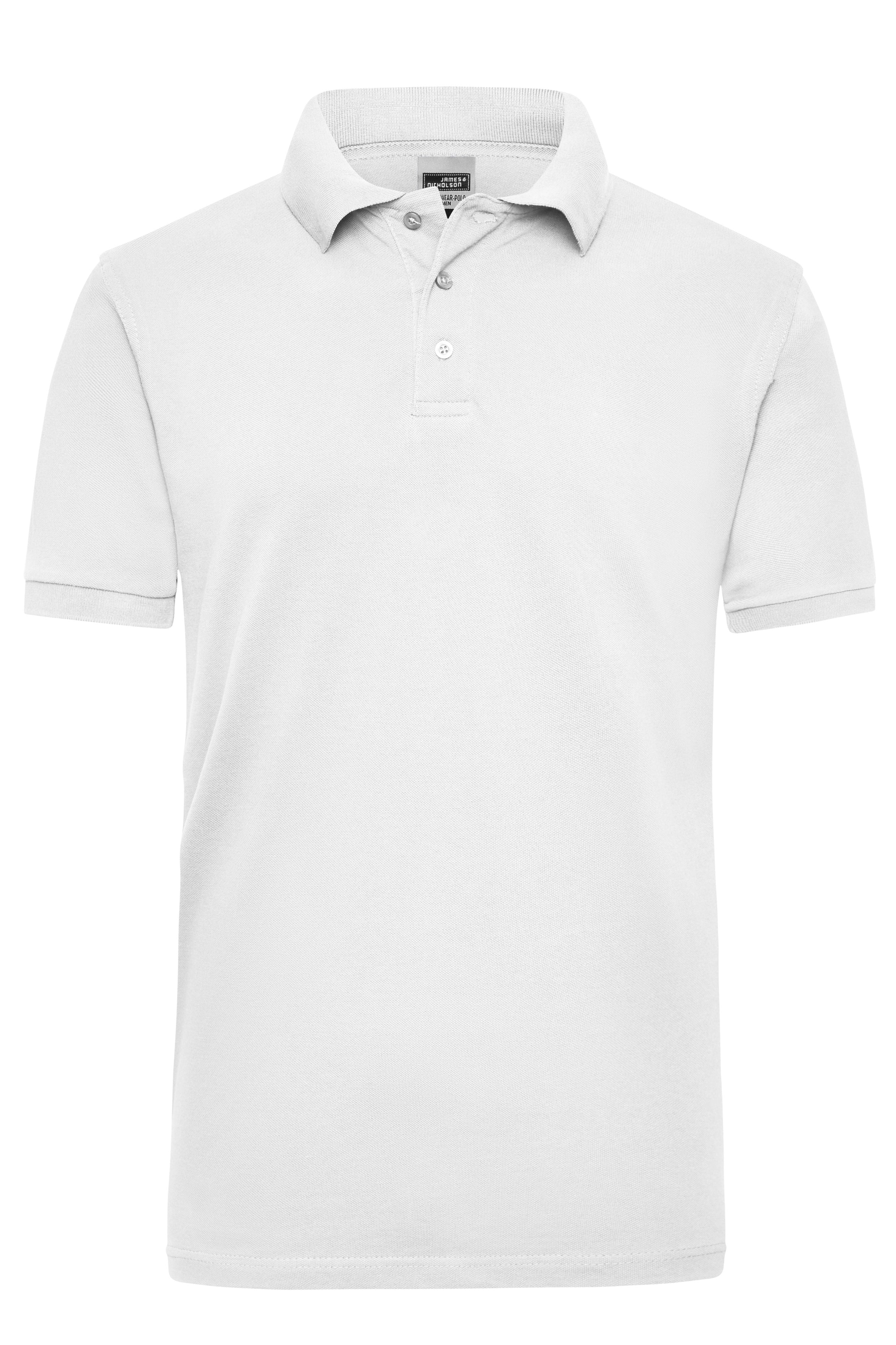 James & Nicholson Herren Work Poloshirt white