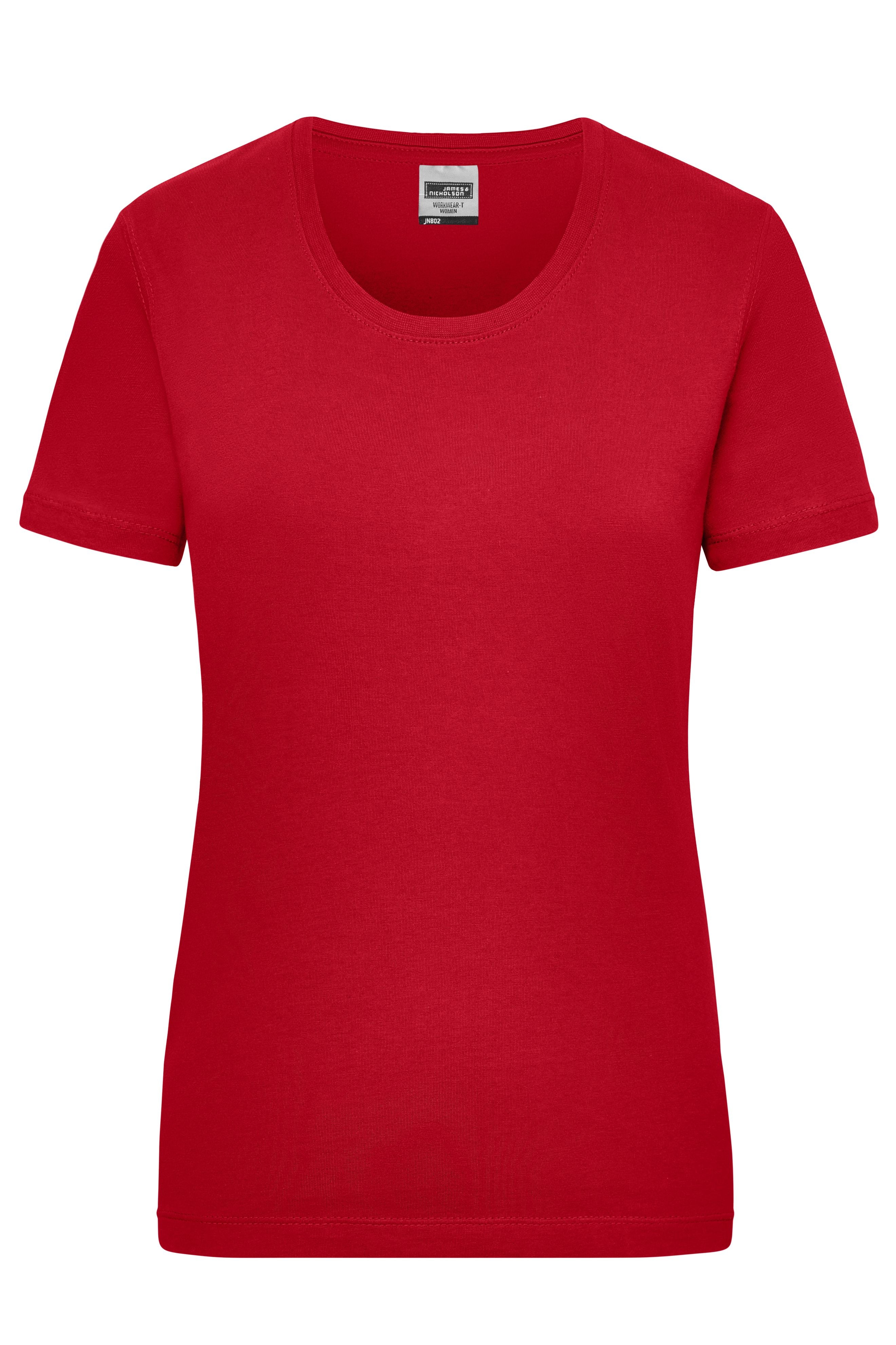 James & Nicholson Damen Work T-Shirt red