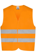 James & Nicholson Fluoreszierende Kinder Sicherheitsweste fluorescent-orange