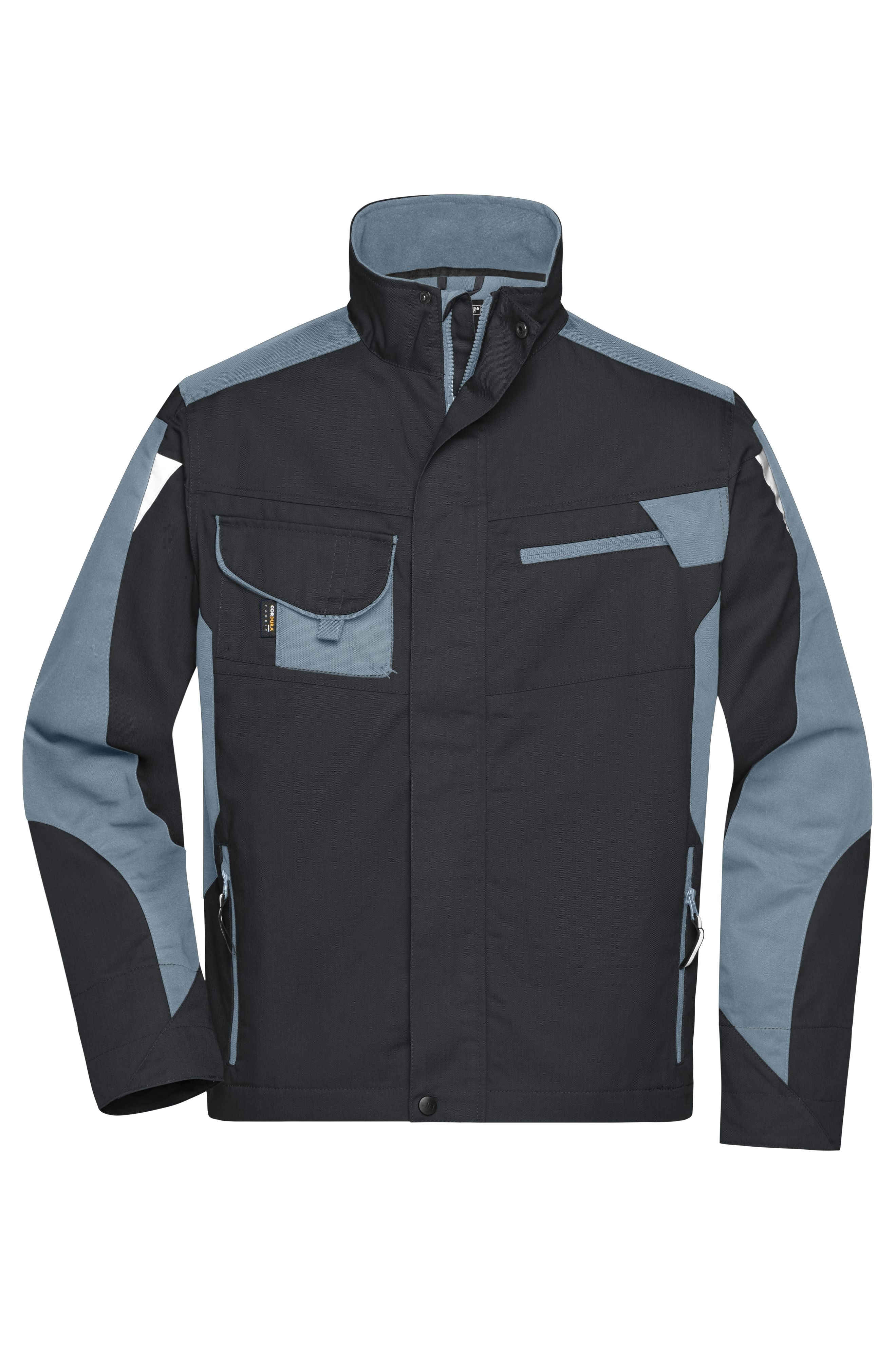 James & Nicholson Workwear Jacke black/carbon