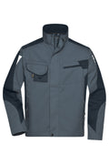 James & Nicholson Workwear Jacke carbon/black