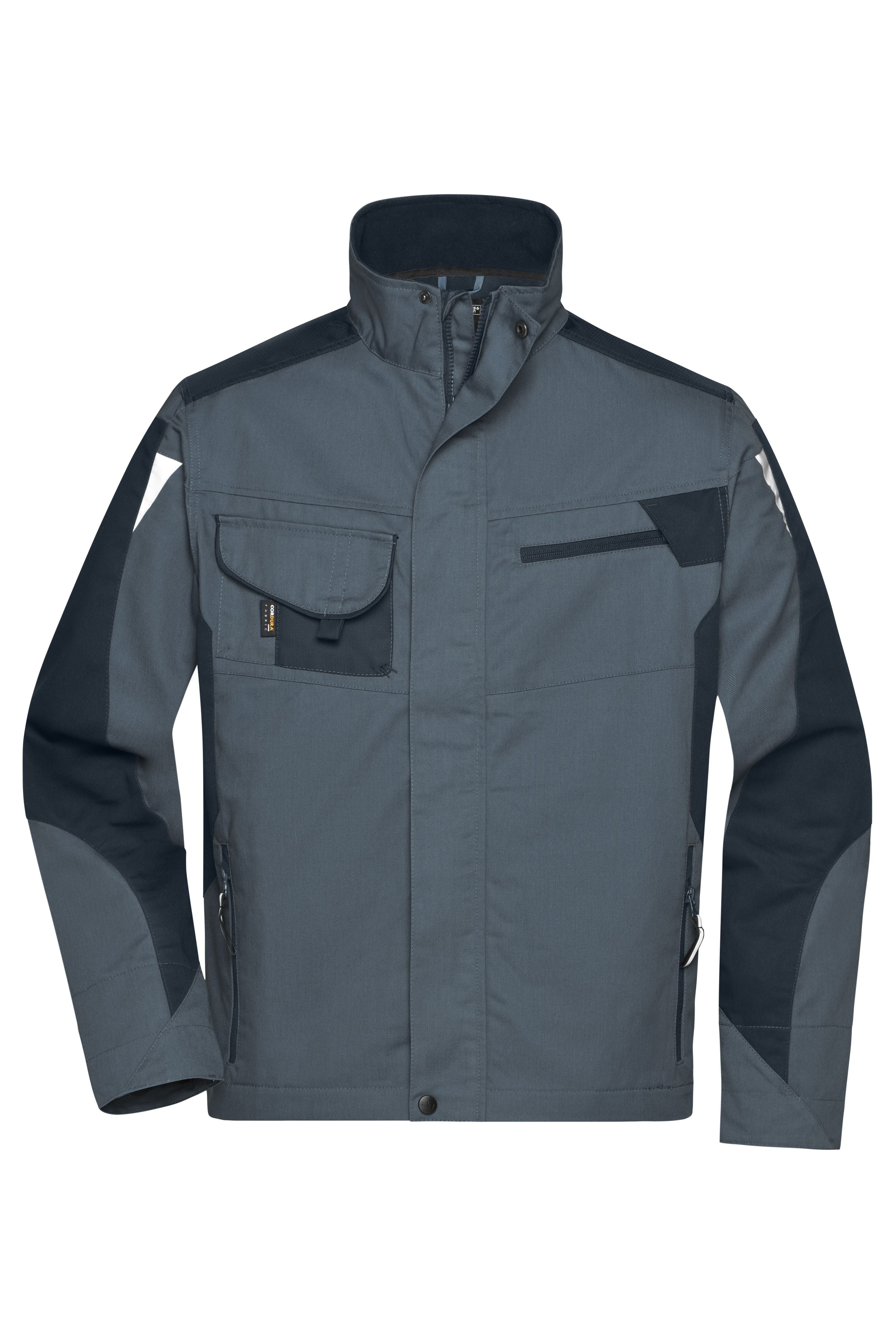 James & Nicholson Workwear Jacke carbon/black