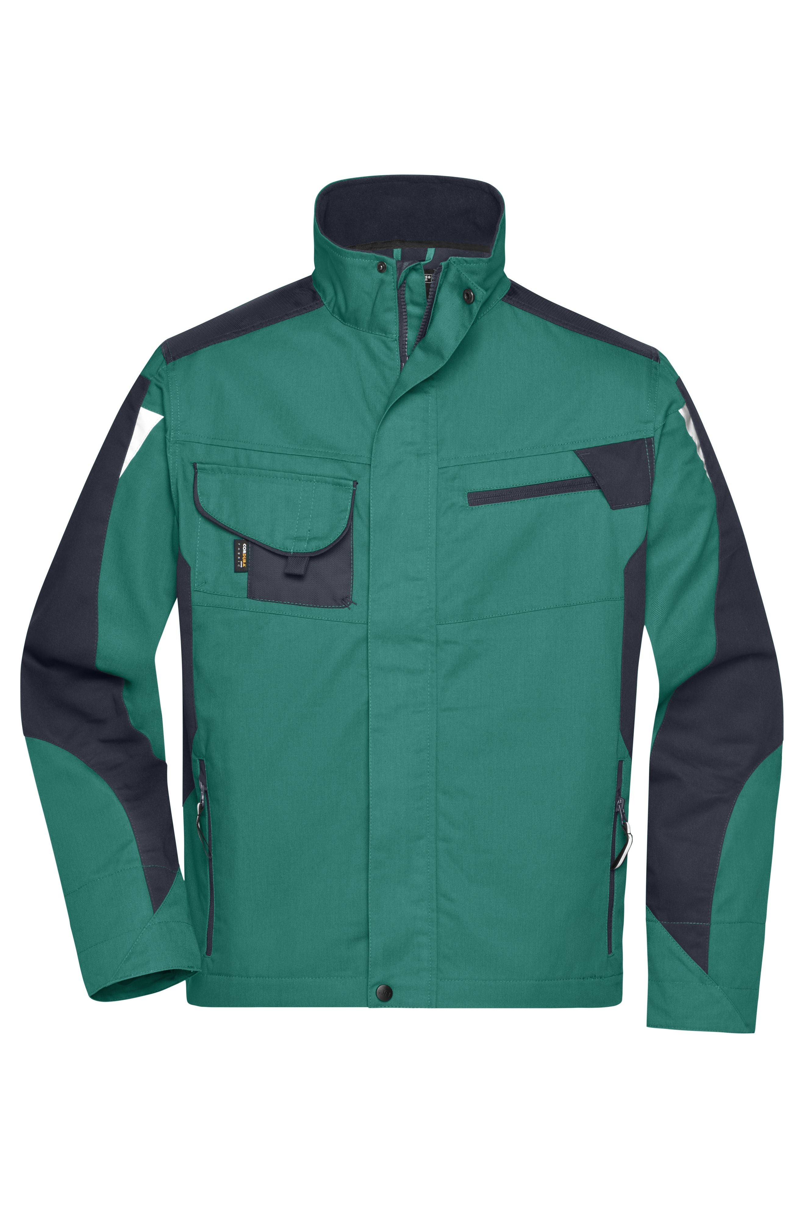 James & Nicholson Workwear Jacke dark-green/black