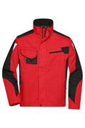 James & Nicholson Workwear Jacke red/black
