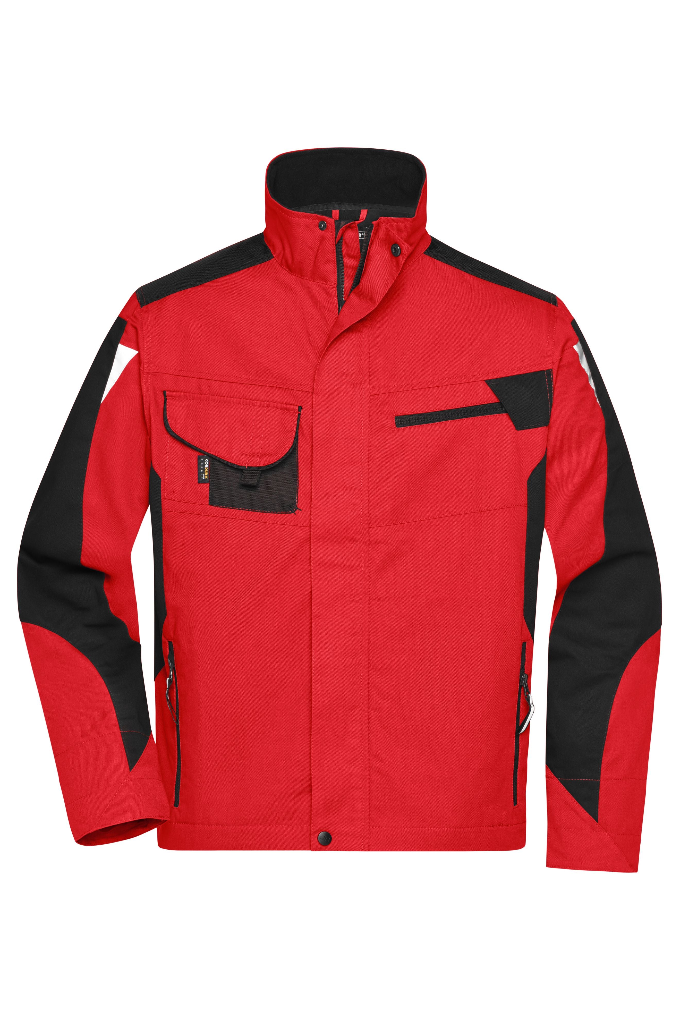 James & Nicholson Workwear Jacke red/black