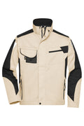 James & Nicholson Workwear Jacke stone/black