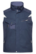 James & Nicholson Workwear Weste navy/navy