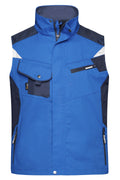 James & Nicholson Workwear Weste royal/navy