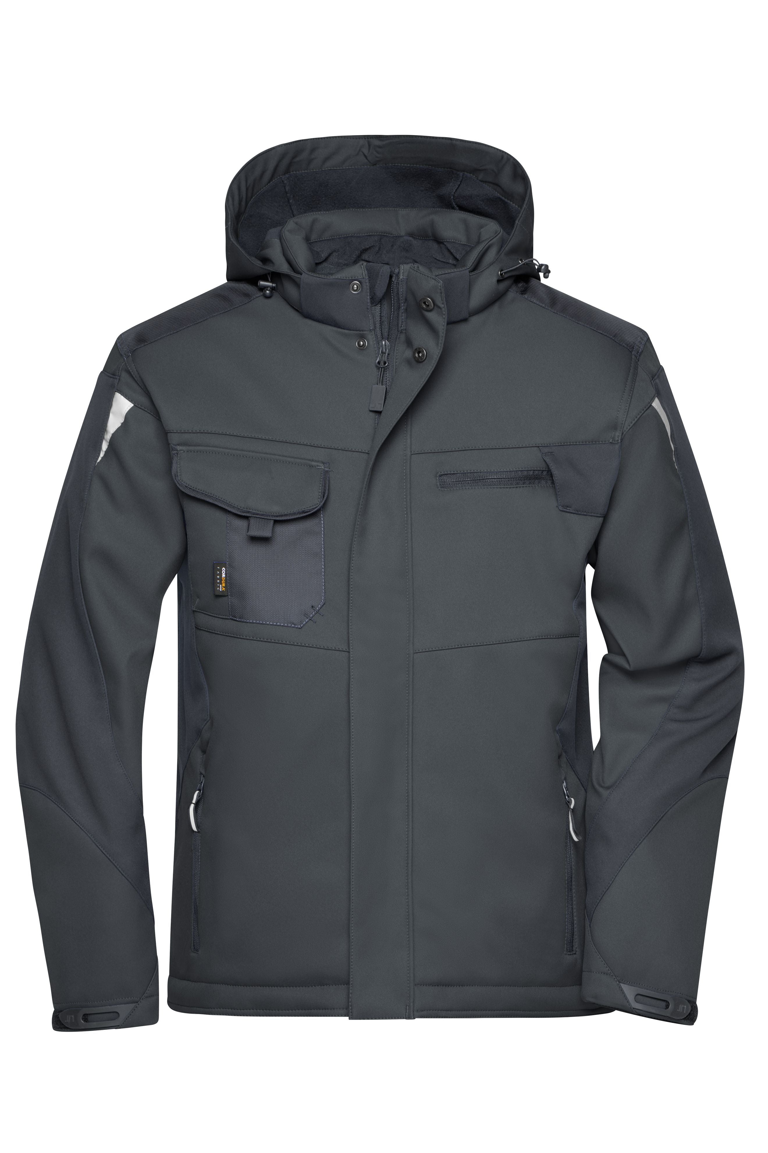 James & Nicholson Workwear Winter Softshell Jacke black/black