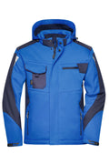 James & Nicholson Workwear Winter Softshell Jacke royal/navy