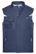 James & Nicholson Workwear Winter Softshell Weste navy/navy