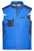 James & Nicholson Workwear Winter Softshell Weste royal/navy