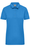 James & Nicholson Damen Elastic Langarm V-Shirt aqua