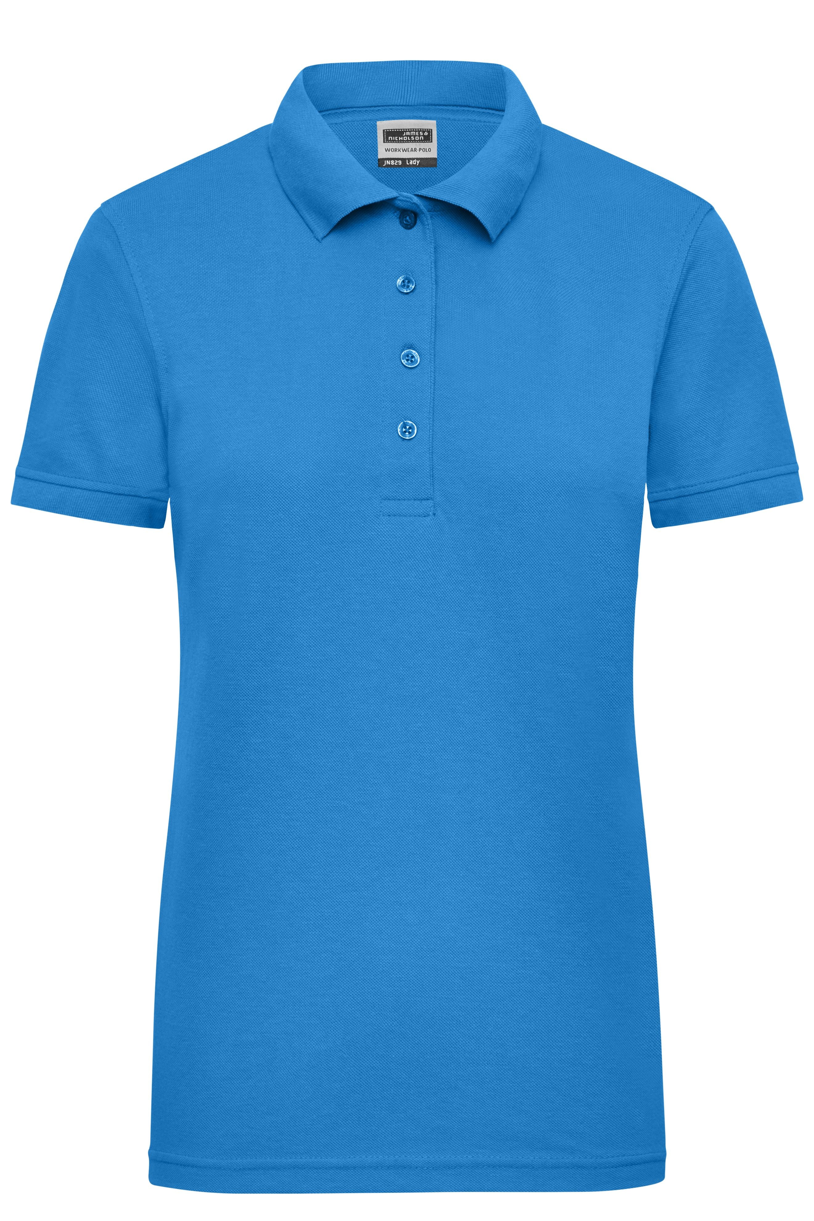 James & Nicholson Damen Elastic Langarm V-Shirt aqua