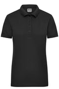 James & Nicholson Damen Elastic Langarm V-Shirt black