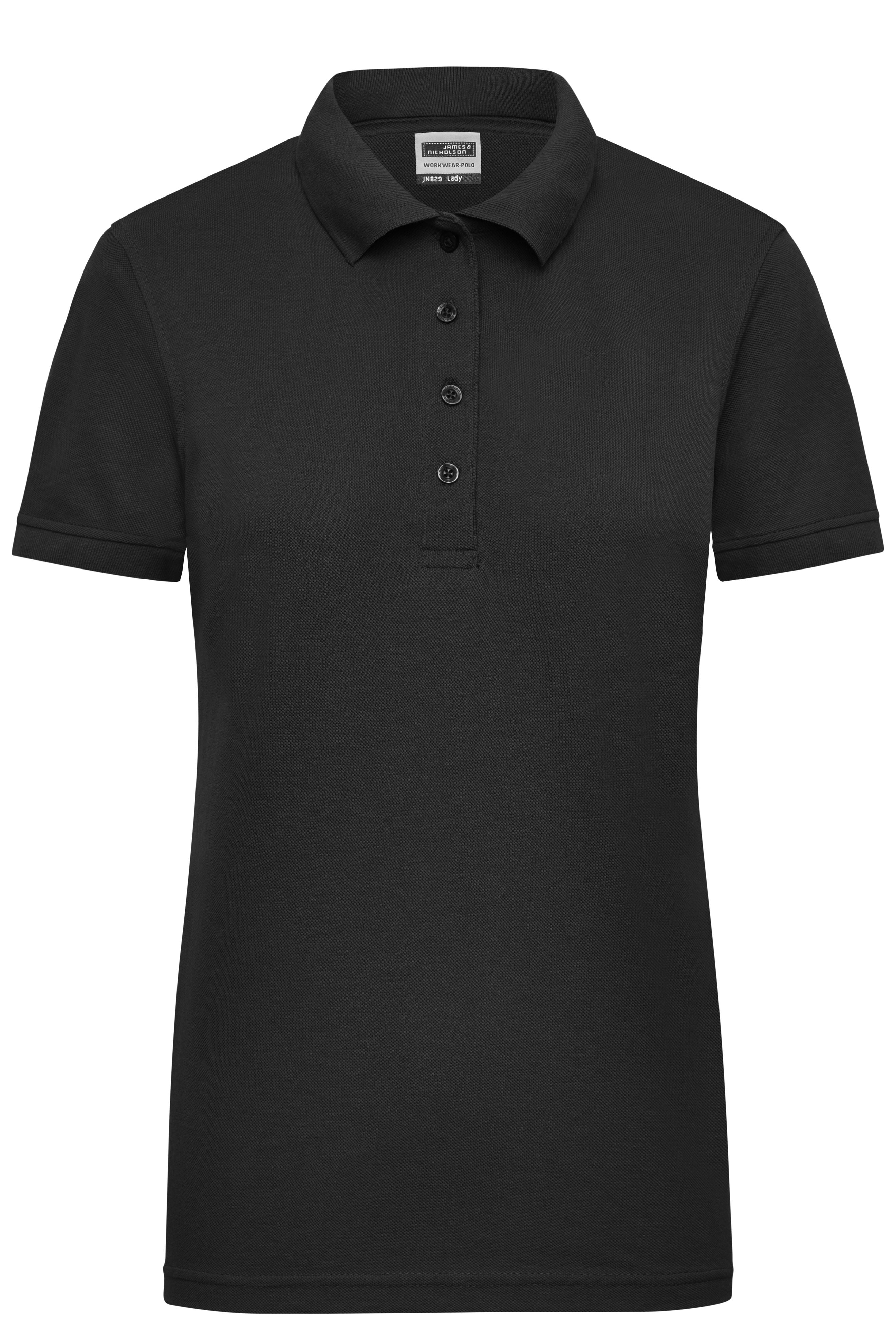 James & Nicholson Damen Elastic Langarm V-Shirt black